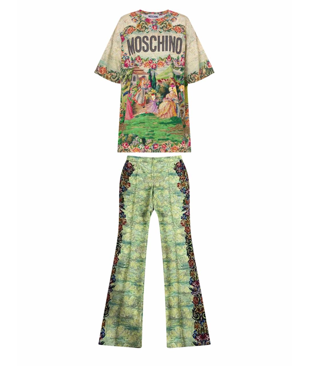 MOSCHINO Мульти вискозный костюм с брюками, фото 1