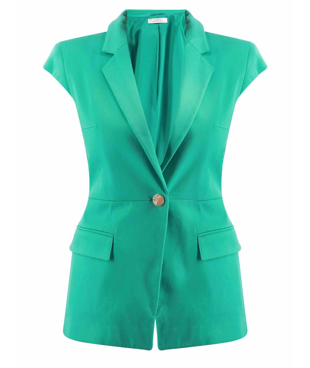 VERSACE COLLECTION Зеленый хлопковый жакет/пиджак, фото 1