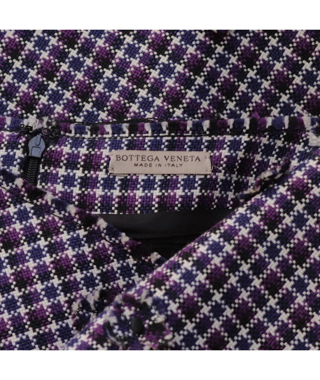 BOTTEGA VENETA Мульти шерстяная юбка миди, фото 3