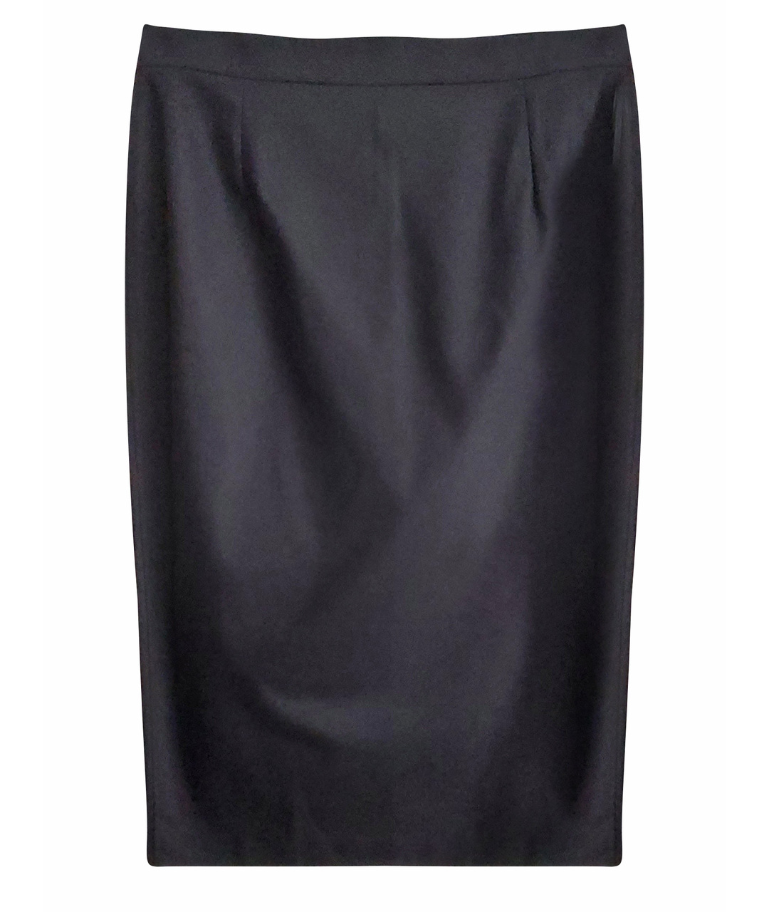 LES COPAINS Черная хлопко-эластановая юбка миди, фото 1
