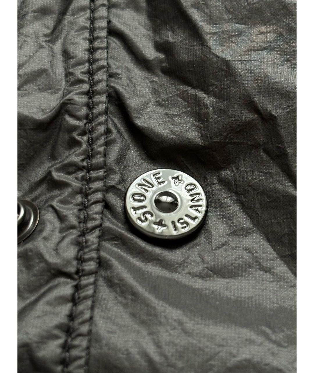 STONE ISLAND Черная полиамидовая куртка, фото 4