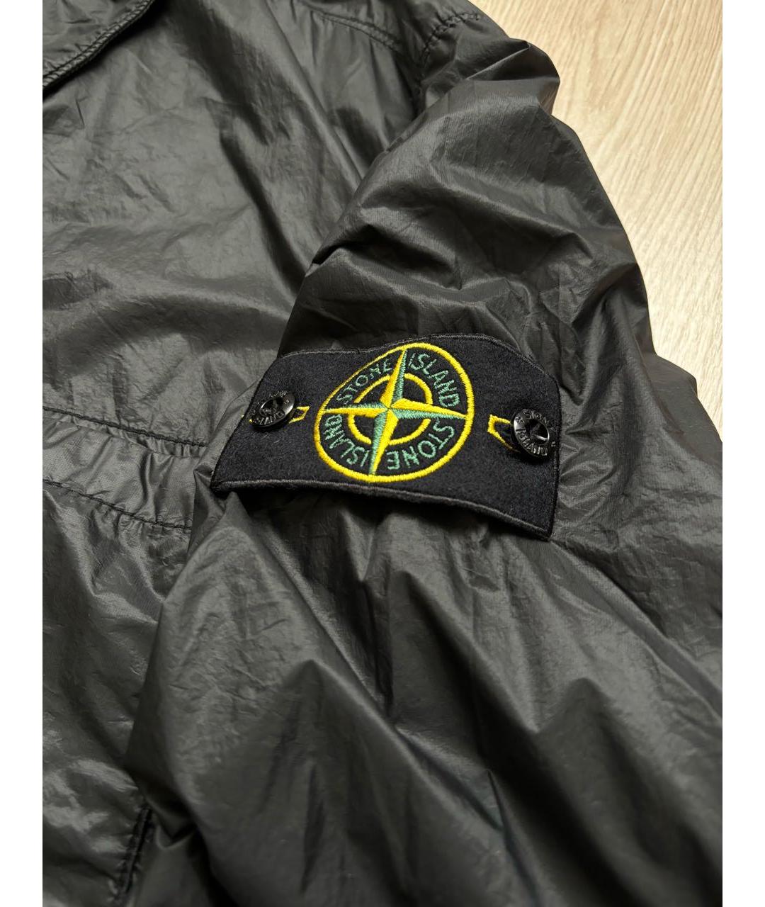 STONE ISLAND Черная полиамидовая куртка, фото 5