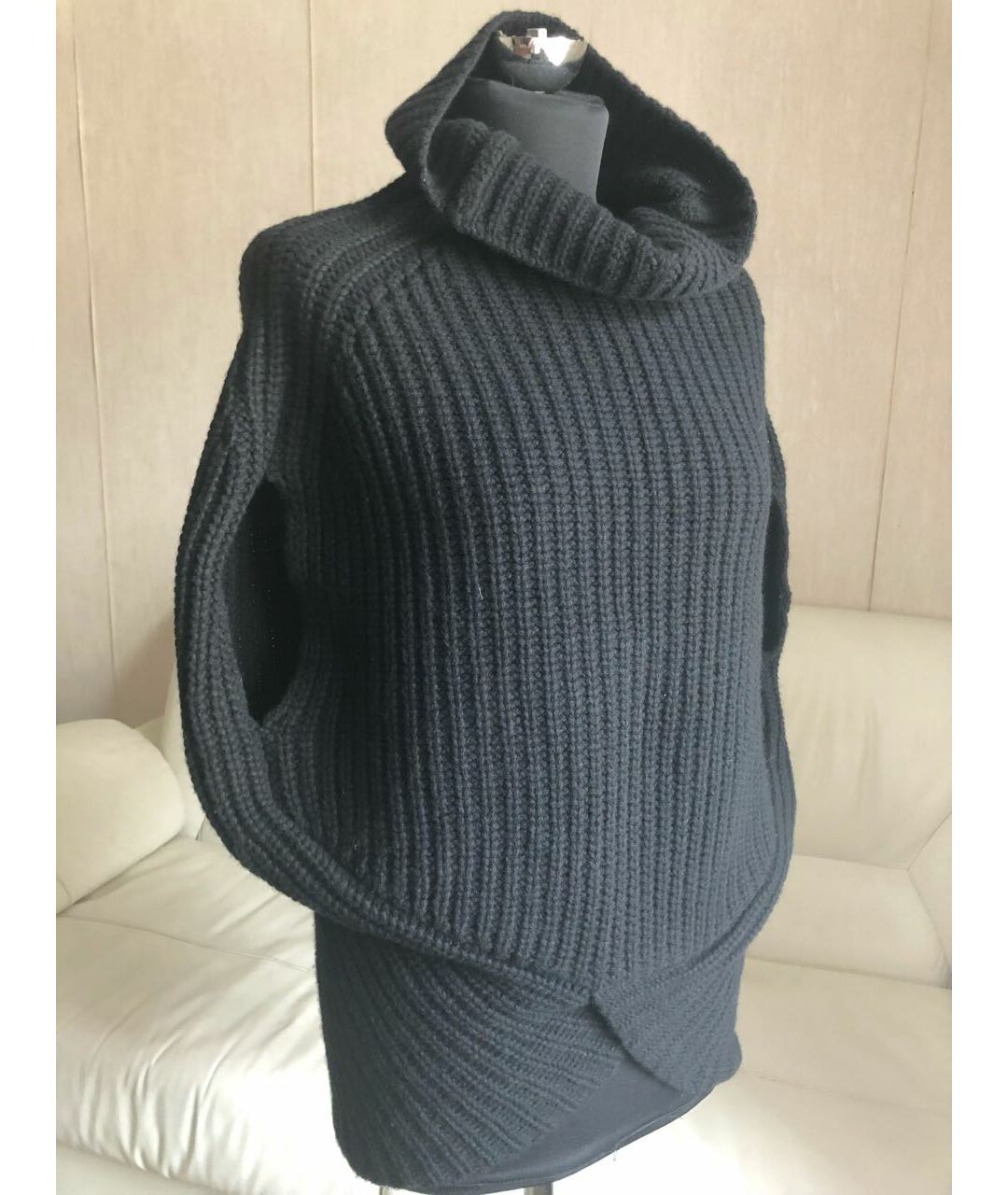BLUGIRL Черный кашемировый джемпер / свитер, фото 2