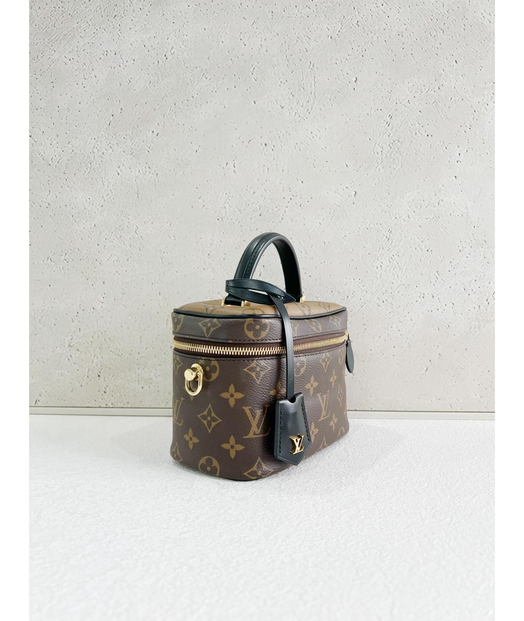 LOUIS VUITTON Коричневая сумка через плечо из искусственной кожи, фото 4