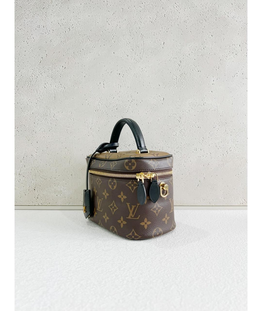 LOUIS VUITTON Коричневая сумка через плечо из искусственной кожи, фото 3