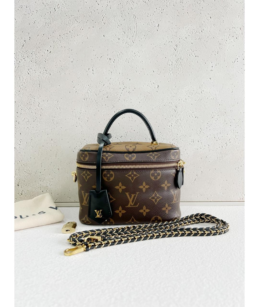 LOUIS VUITTON Коричневая сумка через плечо из искусственной кожи, фото 7