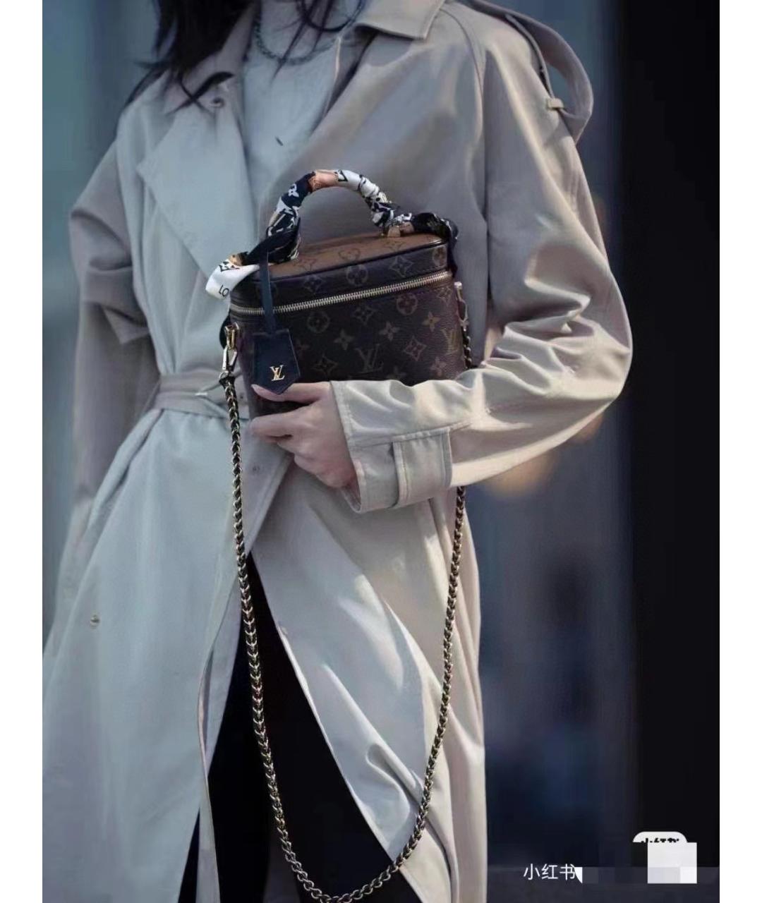 LOUIS VUITTON Коричневая сумка через плечо из искусственной кожи, фото 6