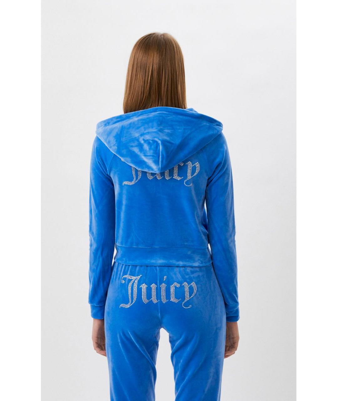 JUICY COUTURE Синий велюровый спортивные костюмы, фото 8