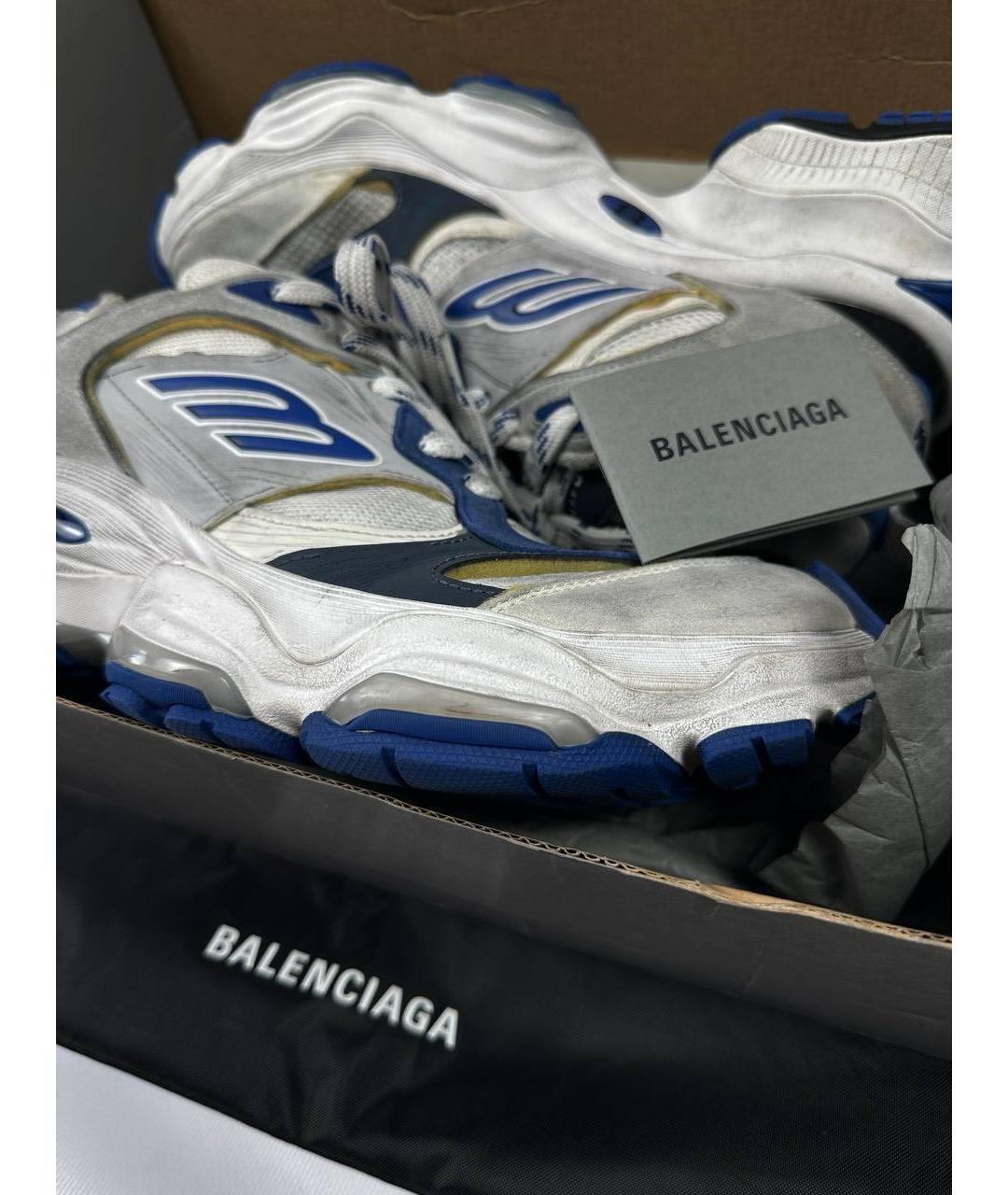BALENCIAGA Синие низкие кроссовки / кеды, фото 4