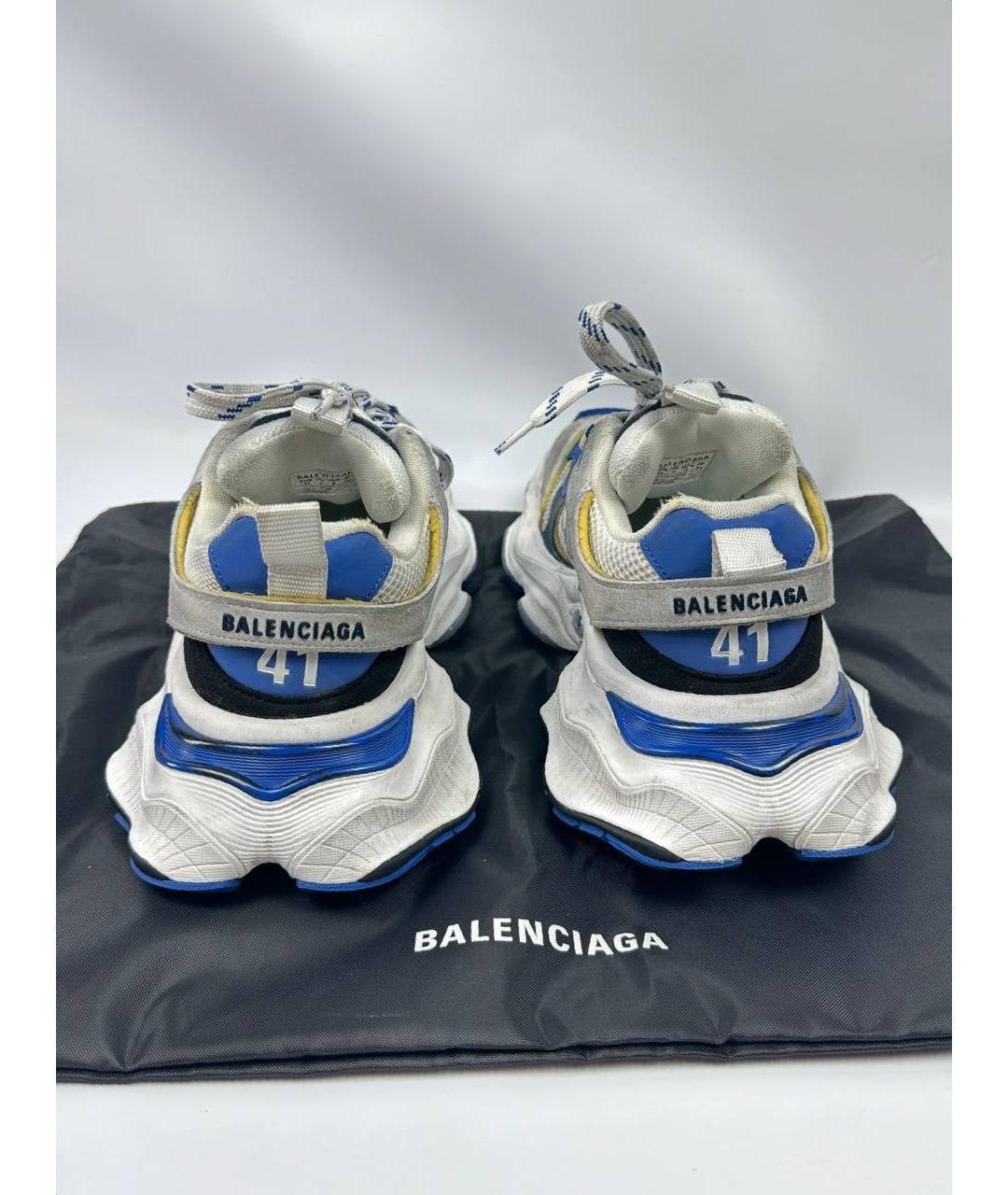 BALENCIAGA Синие низкие кроссовки / кеды, фото 3