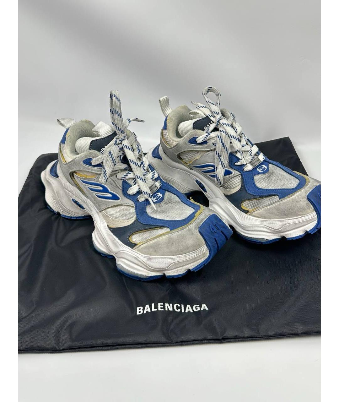 BALENCIAGA Синие низкие кроссовки / кеды, фото 7