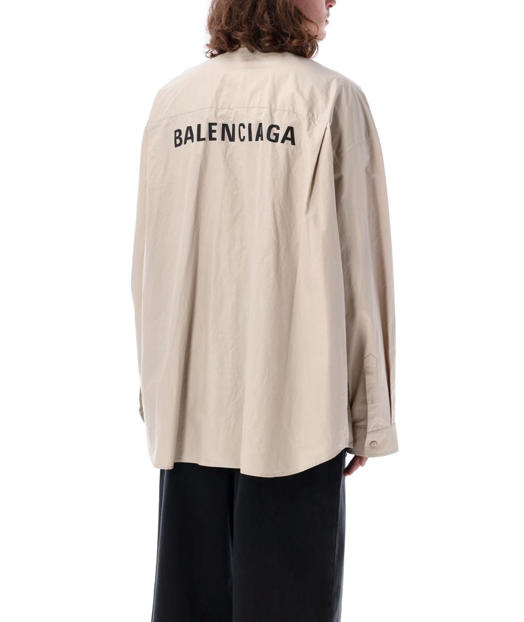 BALENCIAGA Бежевая кэжуал рубашка, фото 2