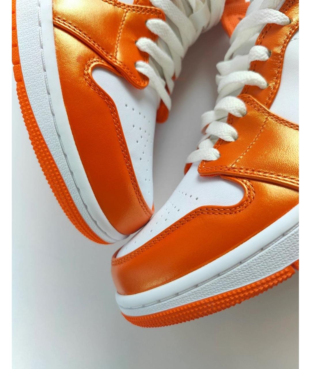 JORDAN Кожаные высокие кроссовки / кеды, фото 6