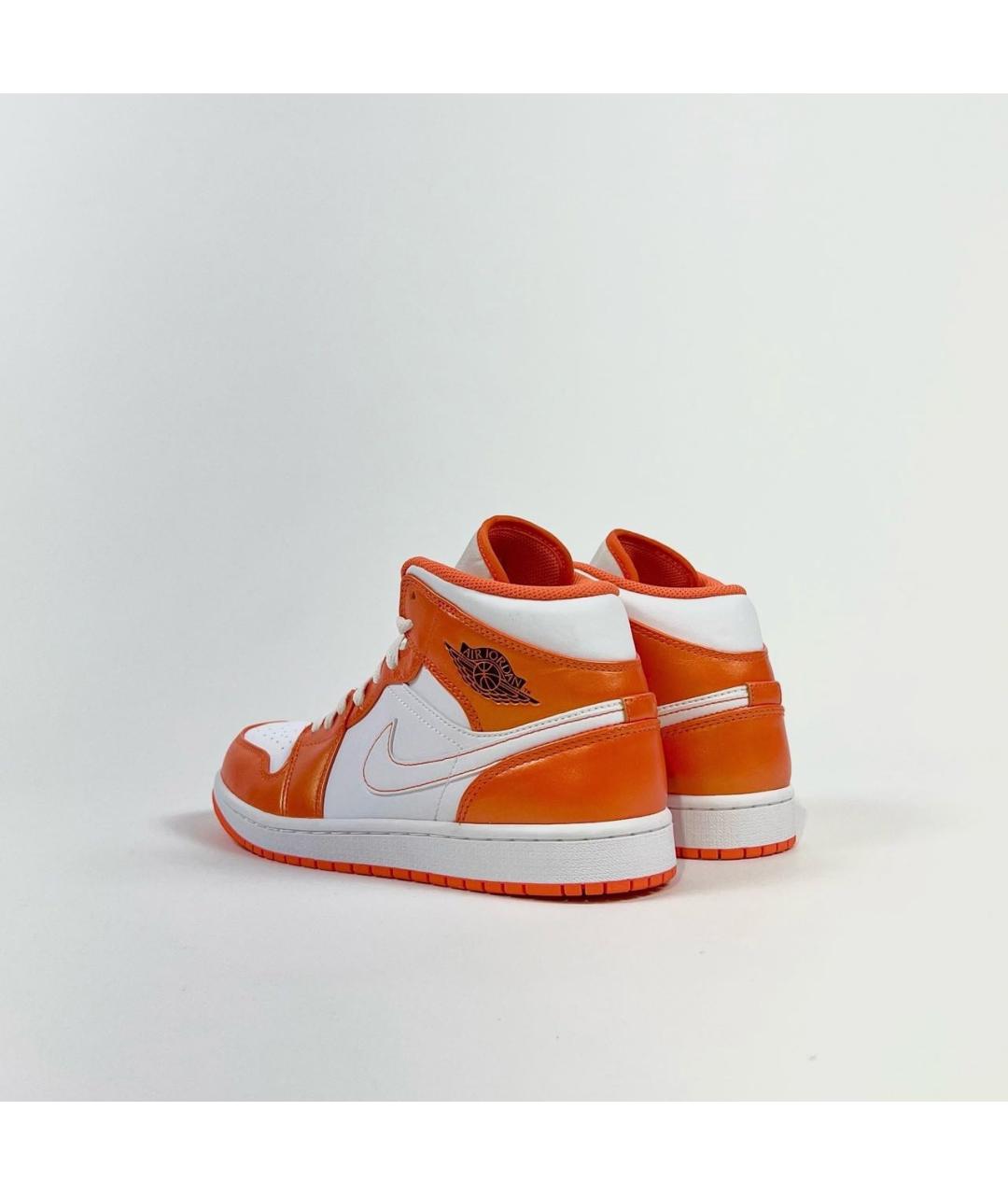 JORDAN Кожаные высокие кроссовки / кеды, фото 4