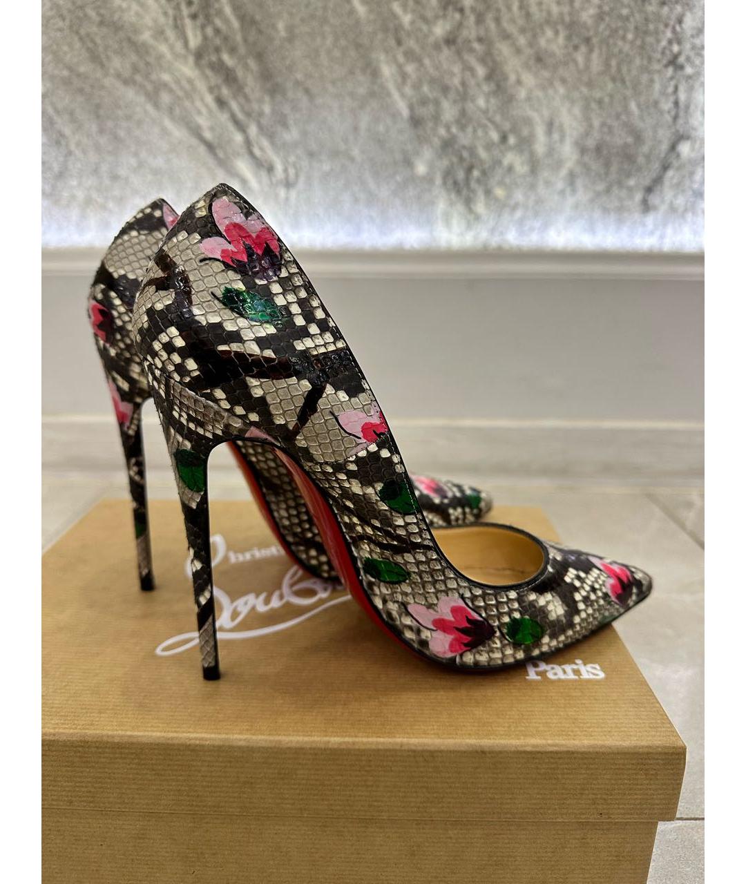CHRISTIAN LOUBOUTIN Мульти туфли из экзотической кожи, фото 5