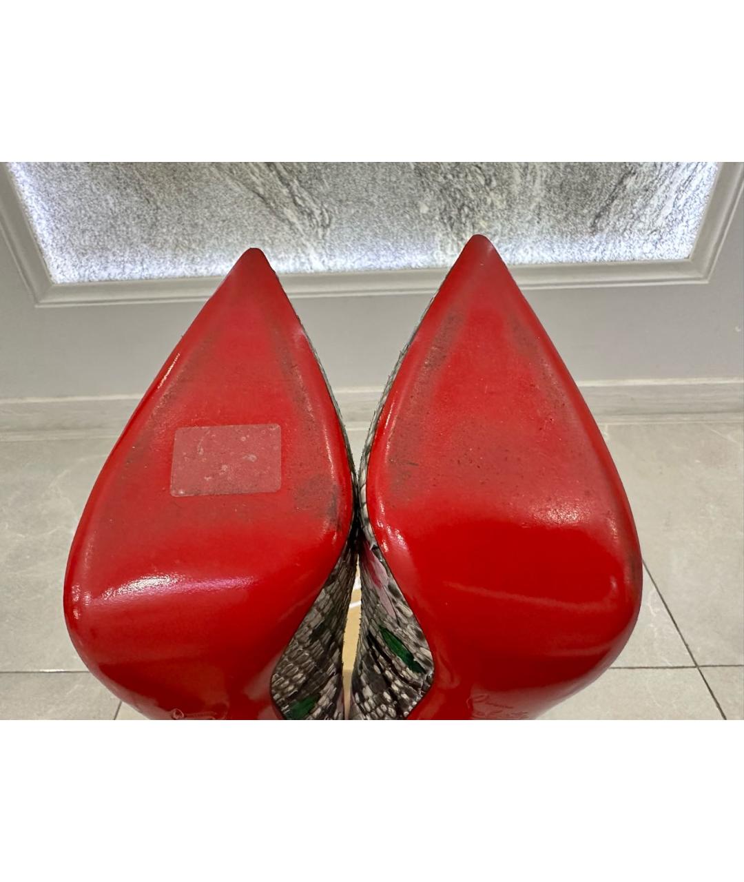 CHRISTIAN LOUBOUTIN Мульти туфли из экзотической кожи, фото 6