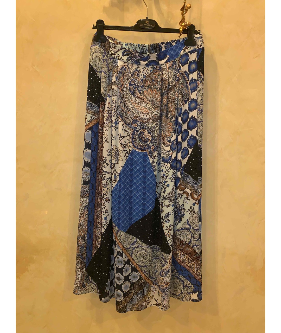 ETRO Мульти шелковая юбка макси, фото 5