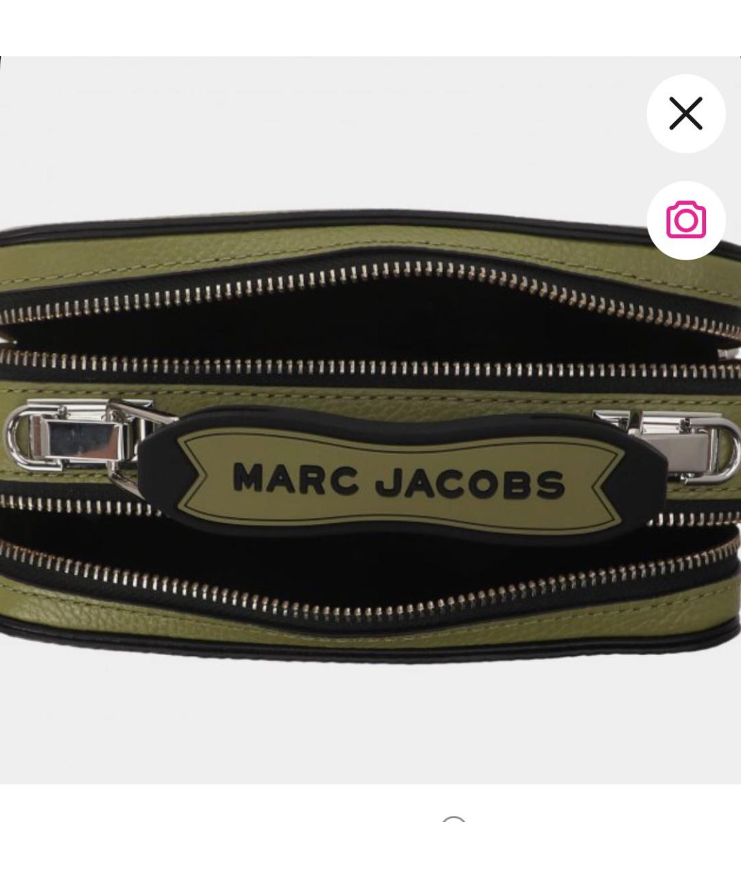 MARC BY MARC JACOBS Зеленая кожаная сумка через плечо, фото 4