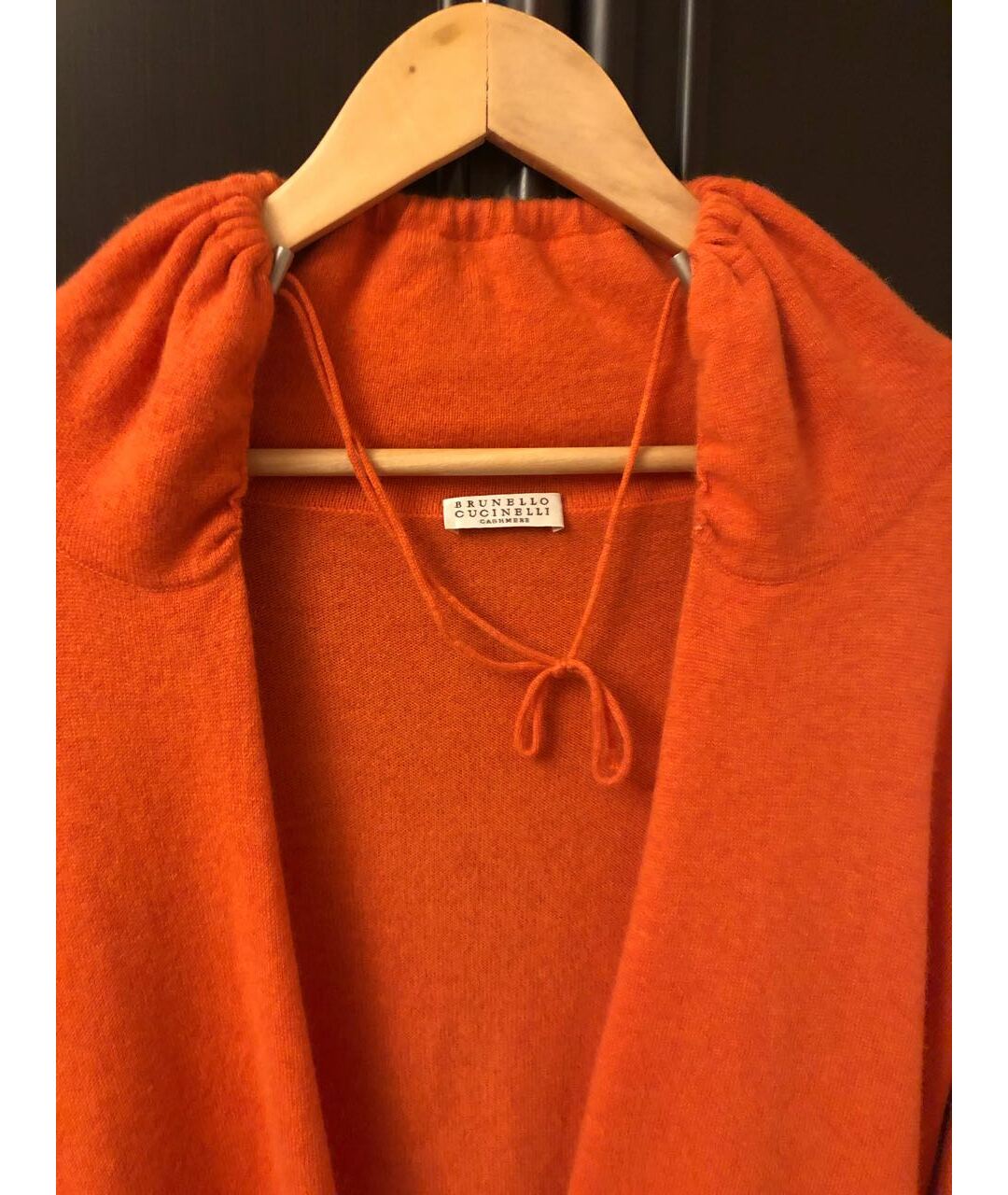 BRUNELLO CUCINELLI Оранжевый кашемировый джемпер / свитер, фото 3