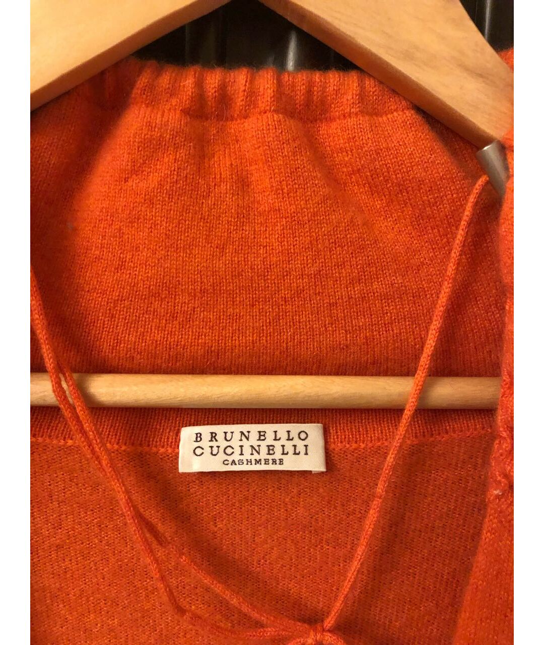 BRUNELLO CUCINELLI Оранжевый кашемировый джемпер / свитер, фото 7