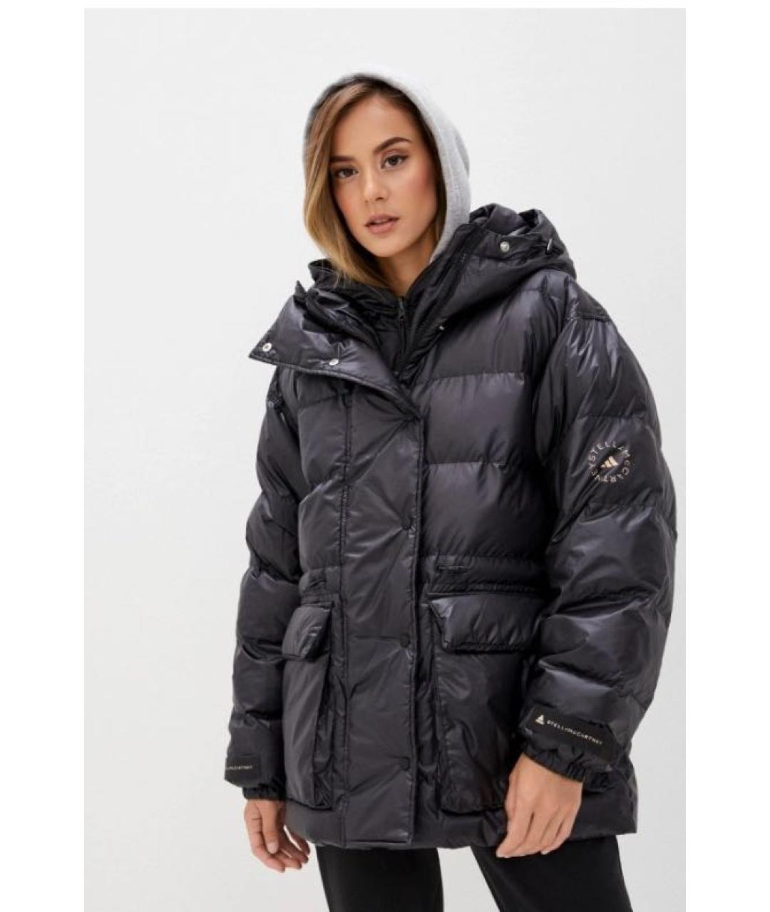 ADIDAS BY STELLA MCCARTNEY Черная полиэстеровая куртка, фото 8