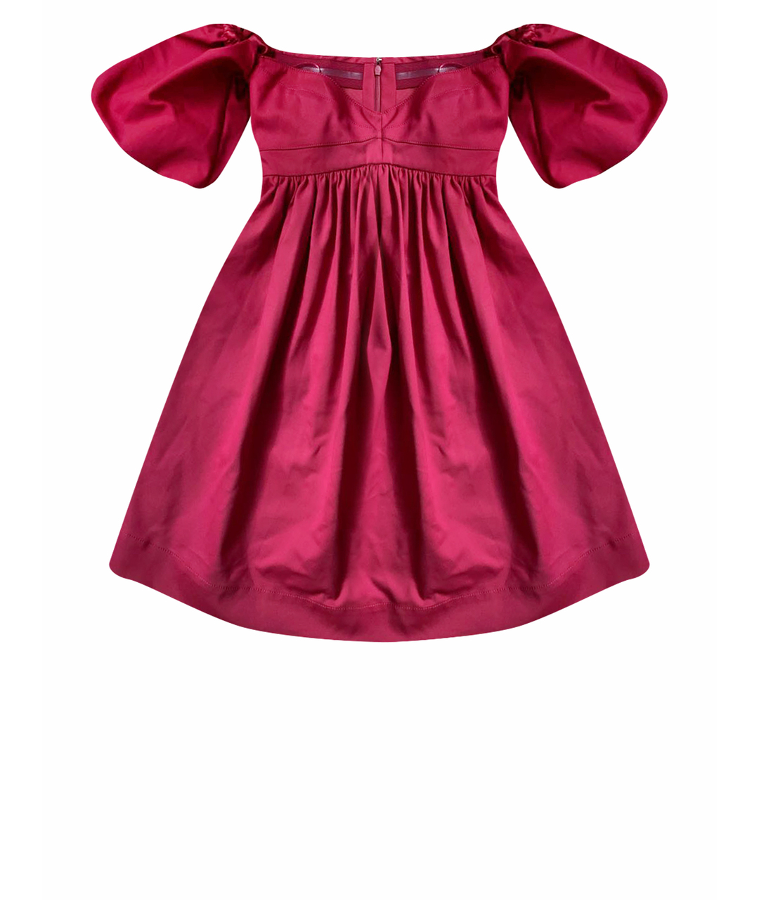 PINKO Красное хлопко-эластановое повседневное платье, фото 1