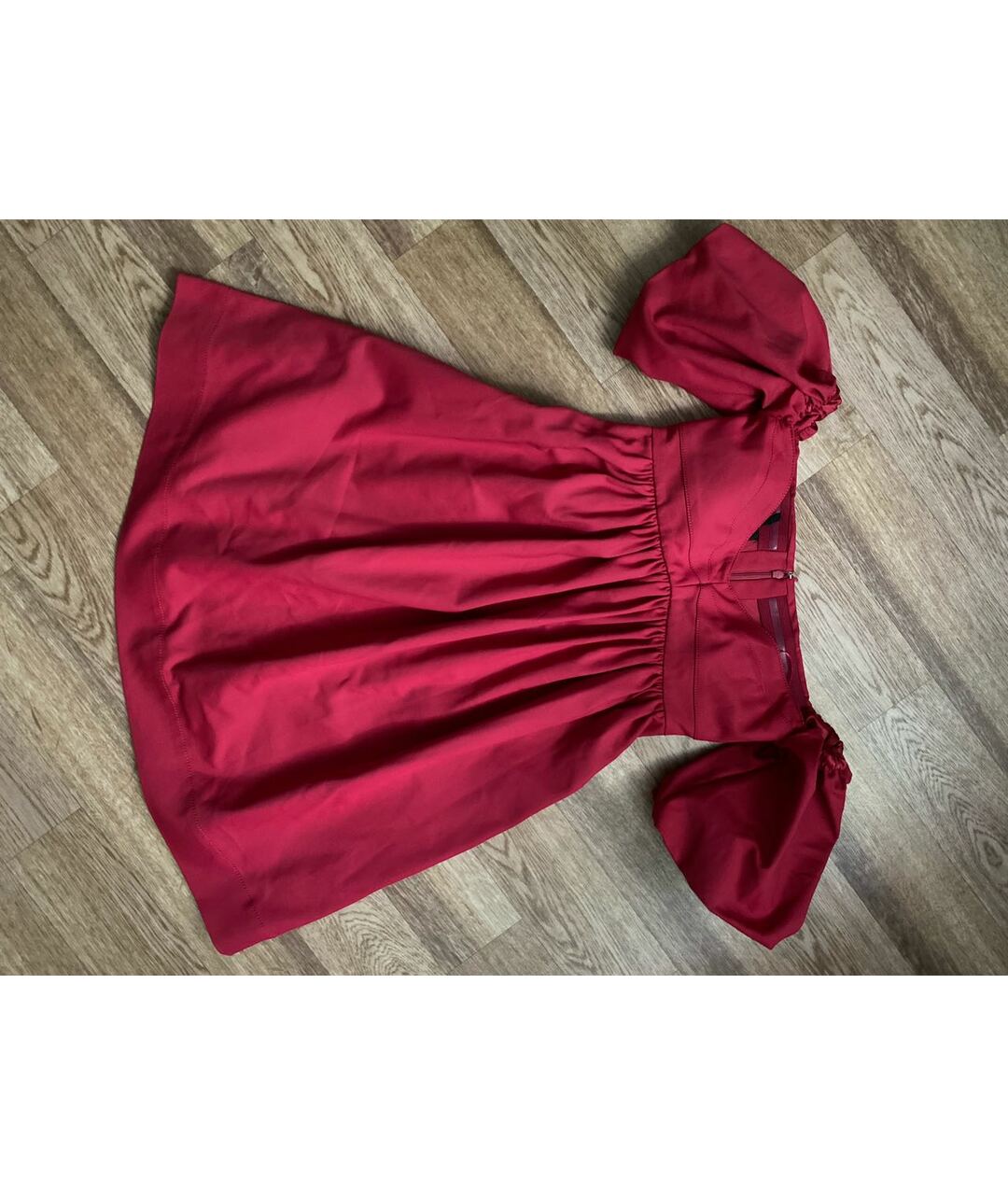 PINKO Красное хлопко-эластановое повседневное платье, фото 8