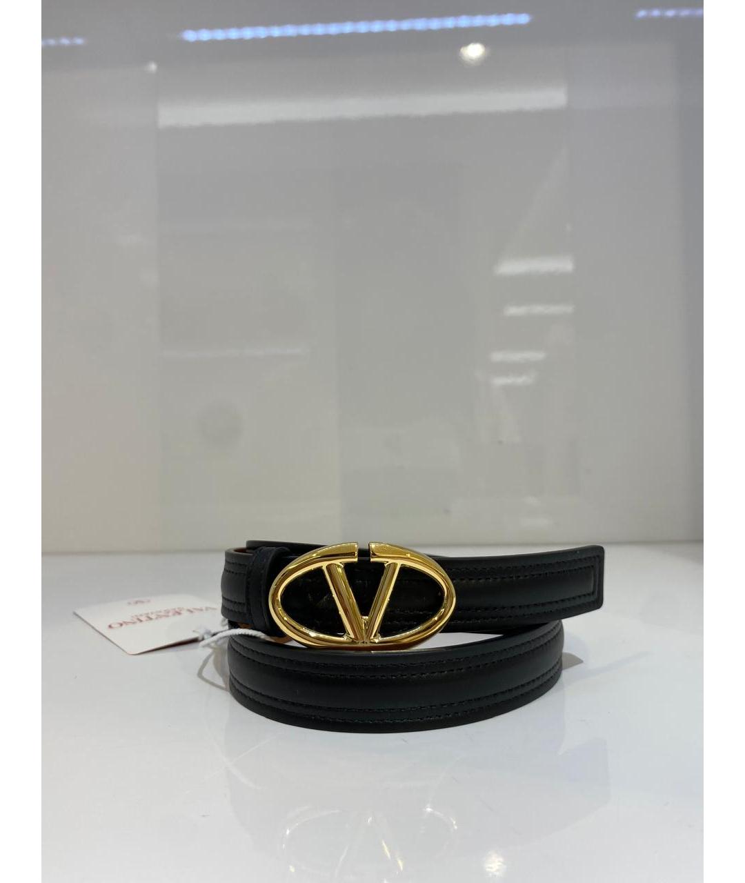 VALENTINO Черный ремень, фото 3