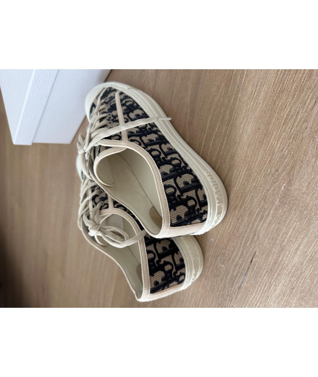 CHRISTIAN DIOR Мульти кожаные кеды, фото 4