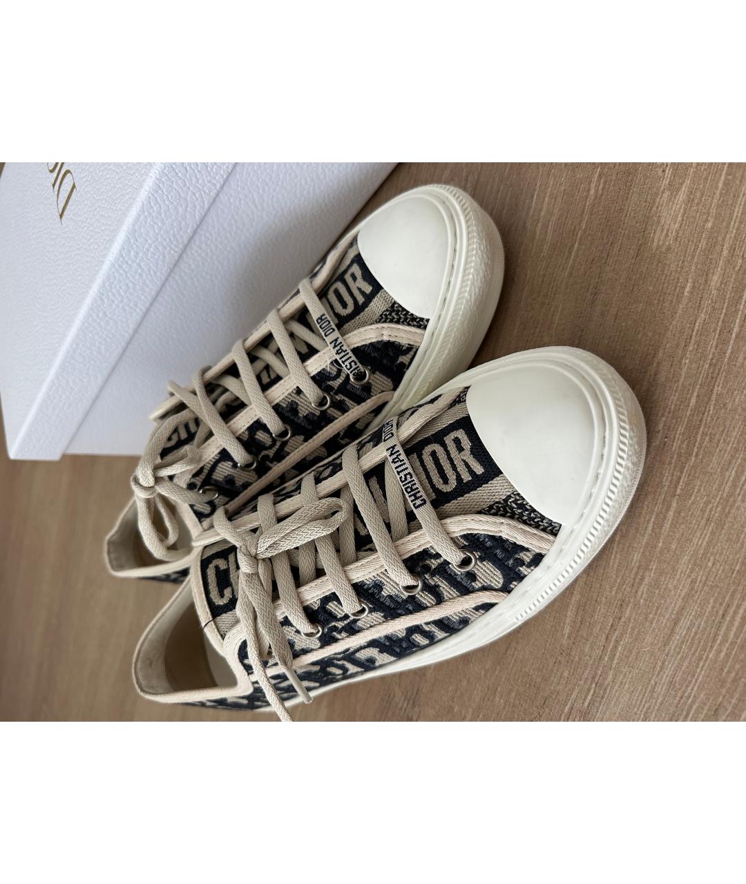 CHRISTIAN DIOR Мульти кожаные кеды, фото 3