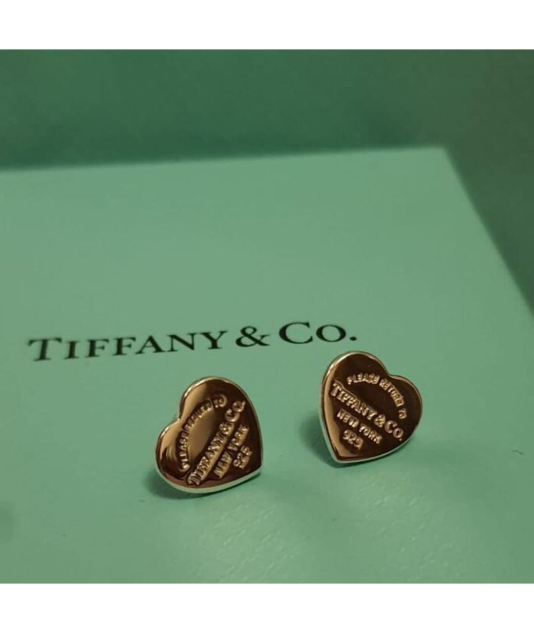 TIFFANY&CO Серебряные серебряные серьги, фото 2