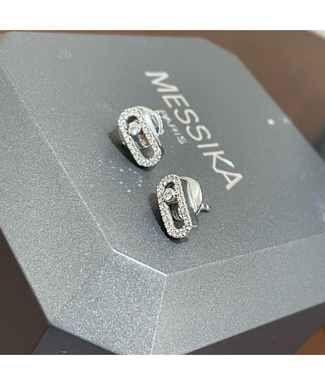MESSIKA Серебряные серьги из белого золота, фото 7