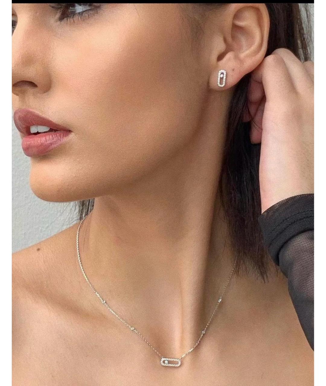 MESSIKA Серебряные серьги из белого золота, фото 6