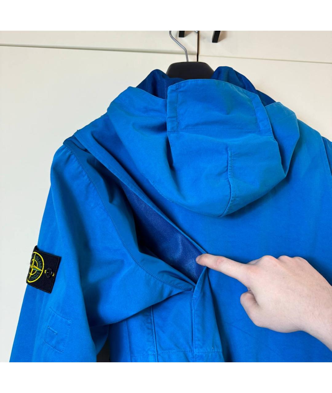 STONE ISLAND Голубая куртка, фото 7