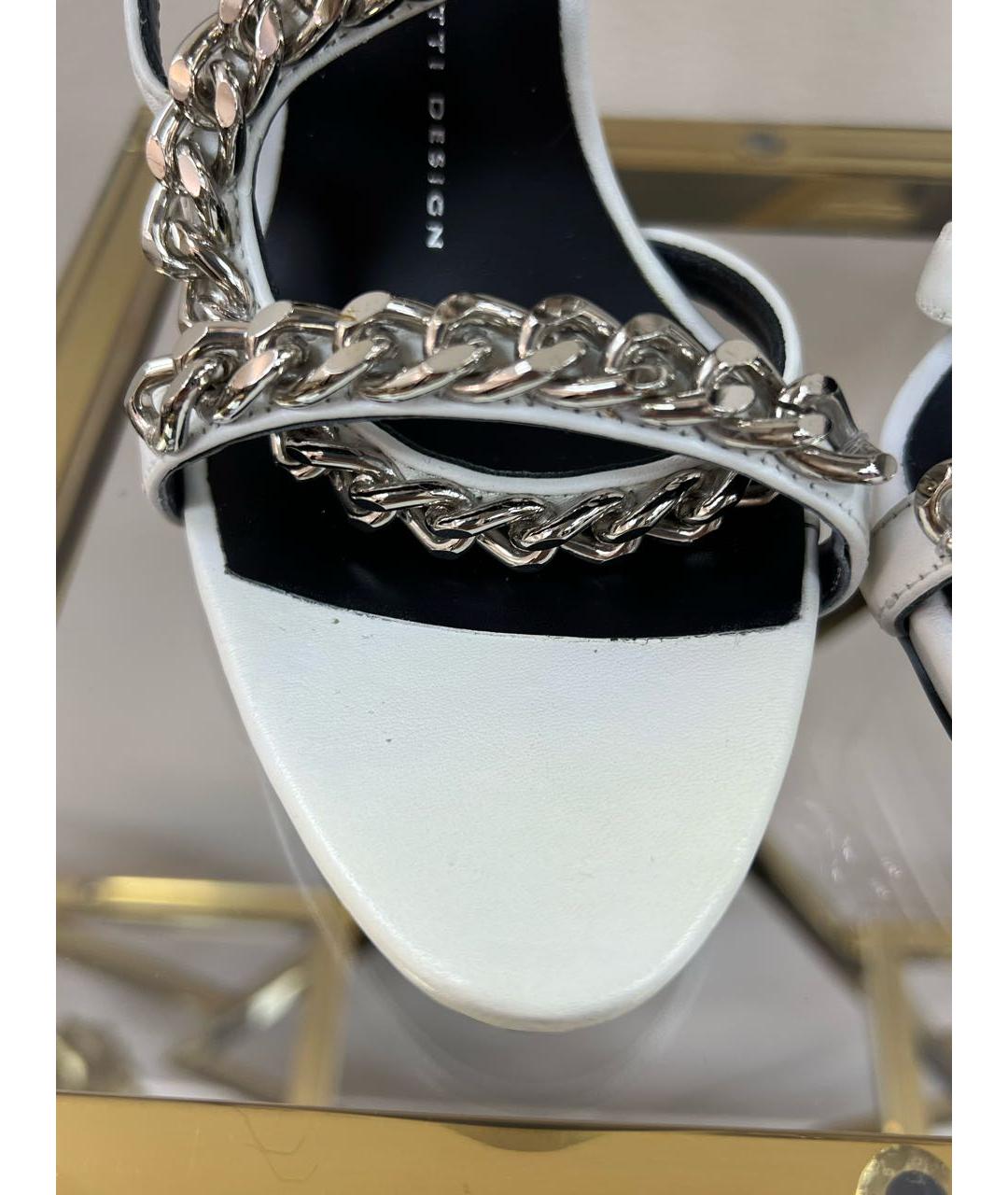 GIUSEPPE ZANOTTI DESIGN Белые кожаные туфли, фото 8