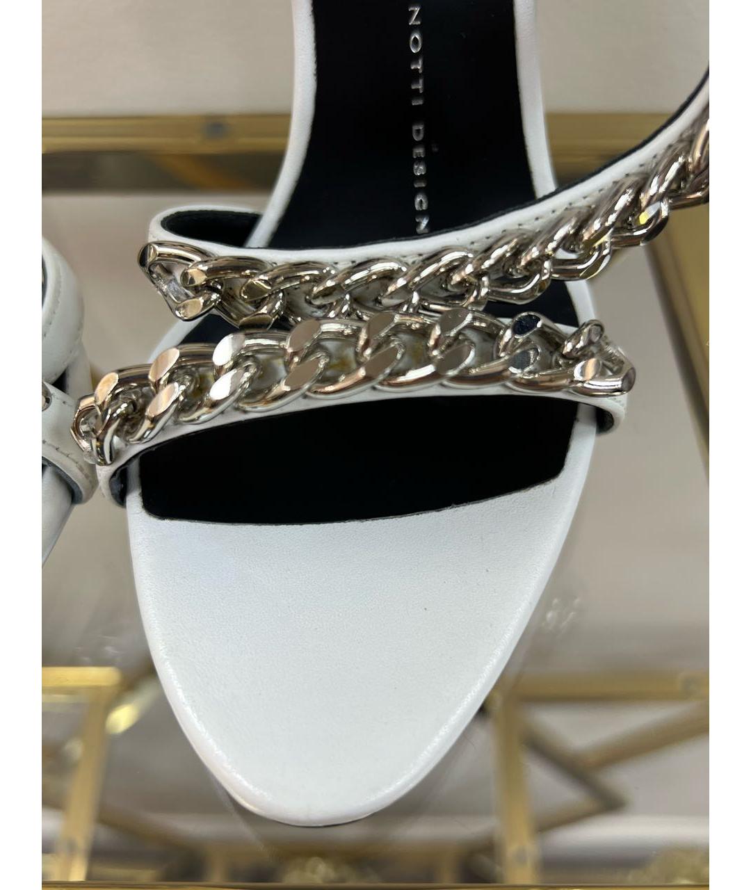 GIUSEPPE ZANOTTI DESIGN Белые кожаные туфли, фото 7