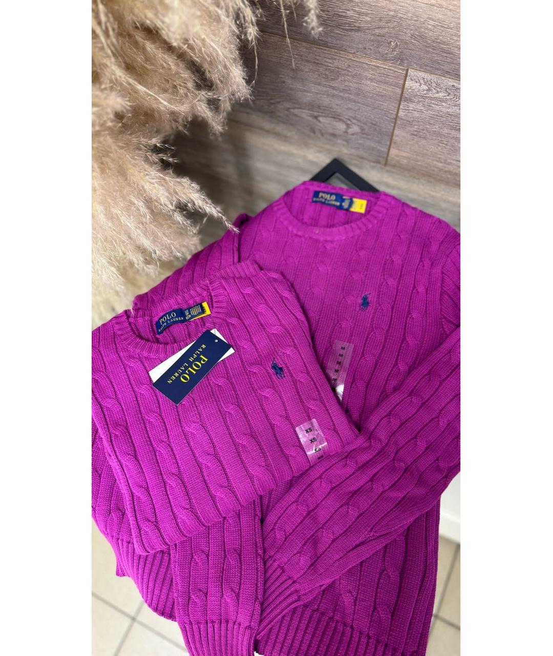 POLO RALPH LAUREN Фуксия хлопковый джемпер / свитер, фото 2