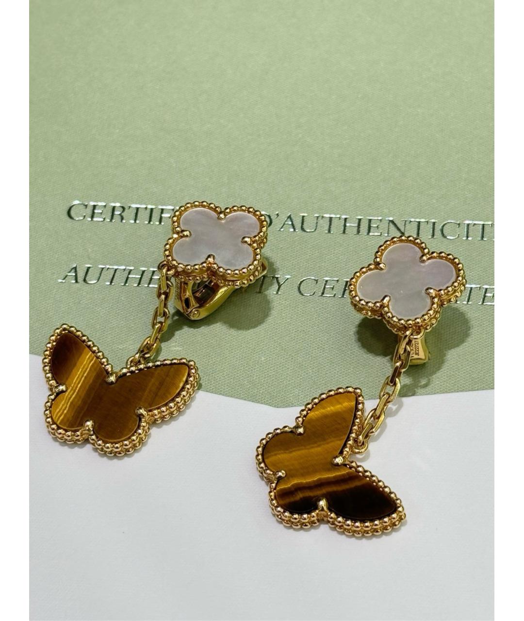 VAN CLEEF & ARPELS Золотые серьги из желтого золота, фото 6