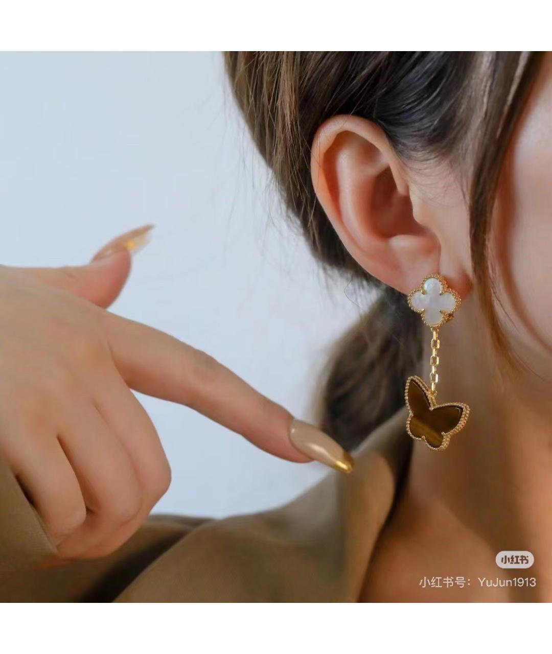 VAN CLEEF & ARPELS Золотые серьги из желтого золота, фото 3