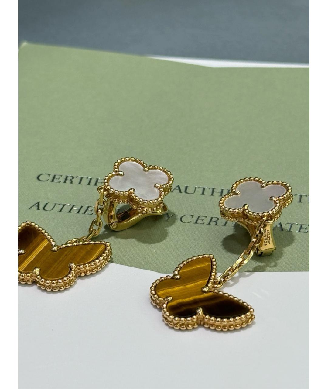 VAN CLEEF & ARPELS Золотые серьги из желтого золота, фото 5