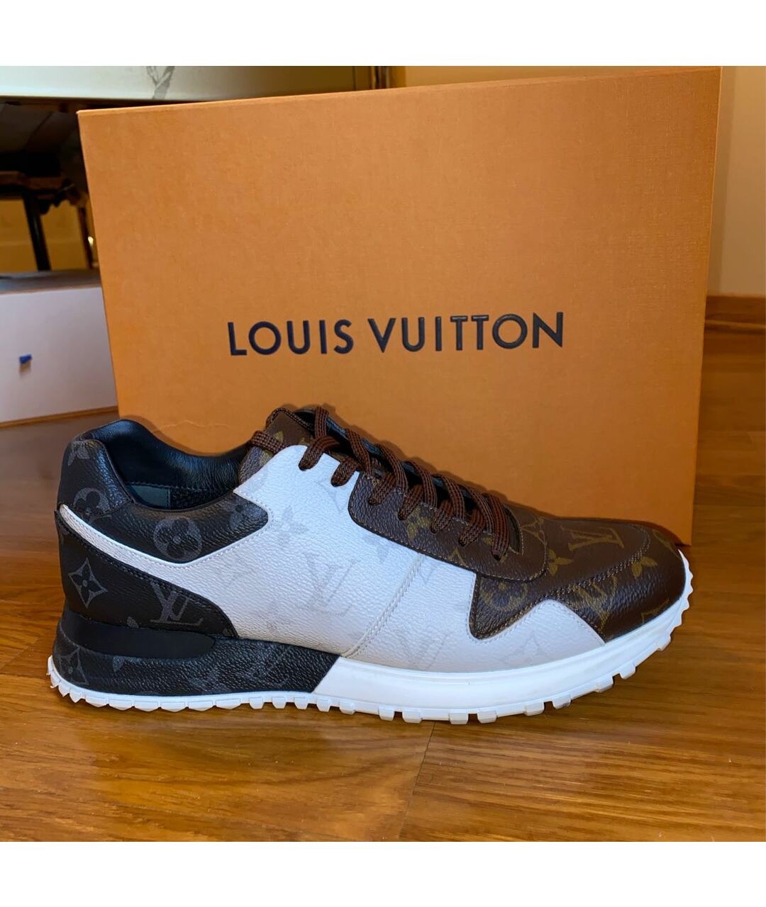 LOUIS VUITTON PRE-OWNED Кожаные кроссовки, фото 7