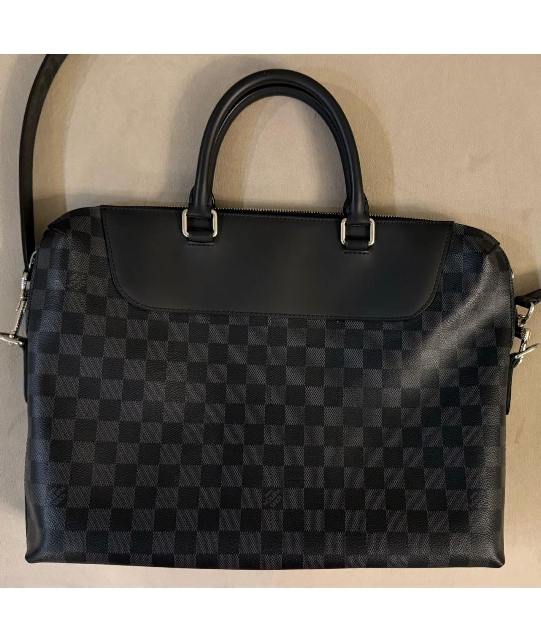 LOUIS VUITTON Черный портфель, фото 3