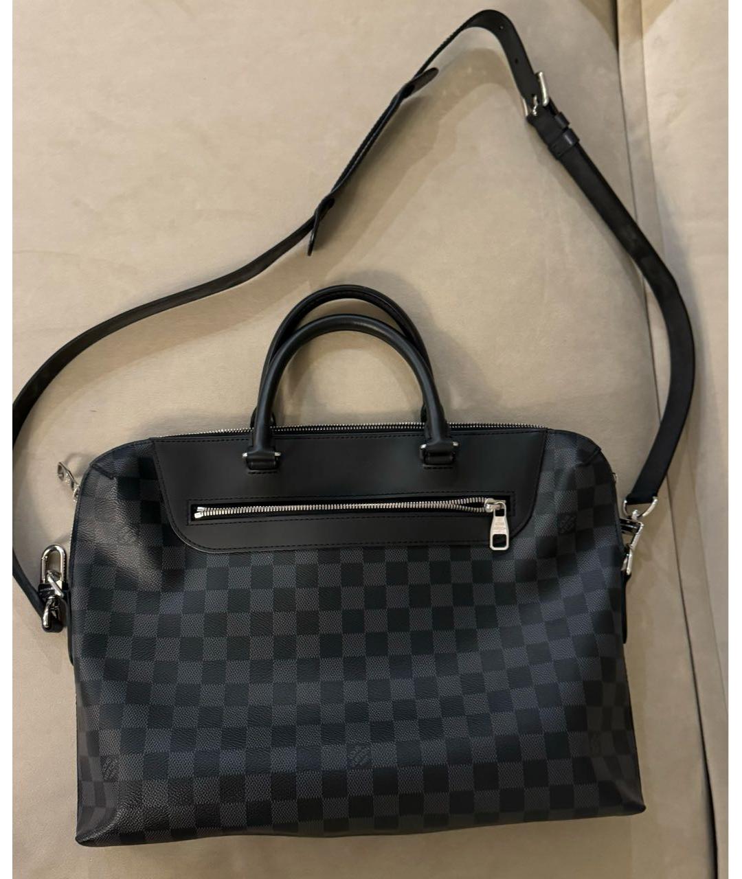 LOUIS VUITTON Черный портфель, фото 9