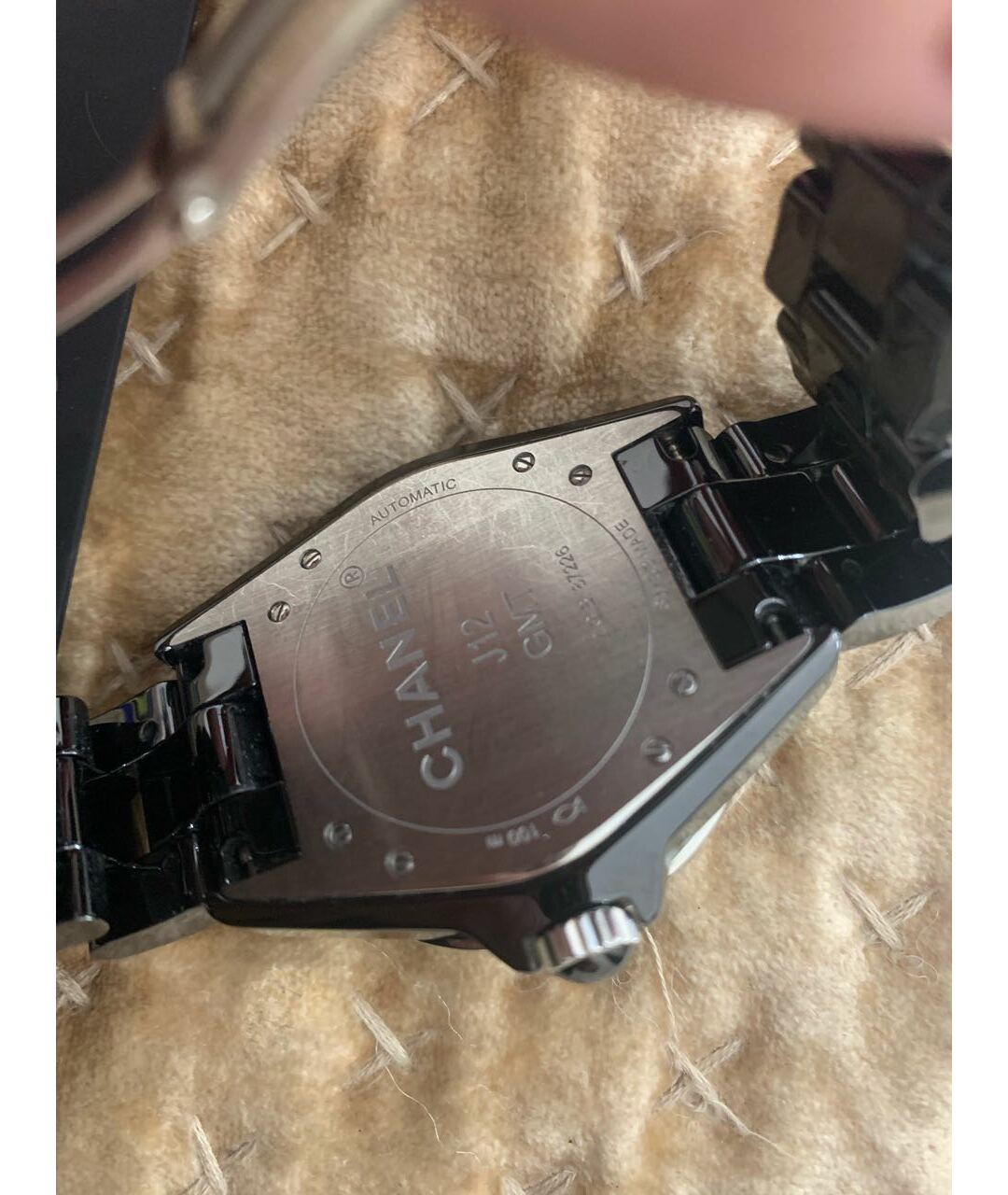 CHANEL PRE-OWNED Черные керамические часы, фото 5