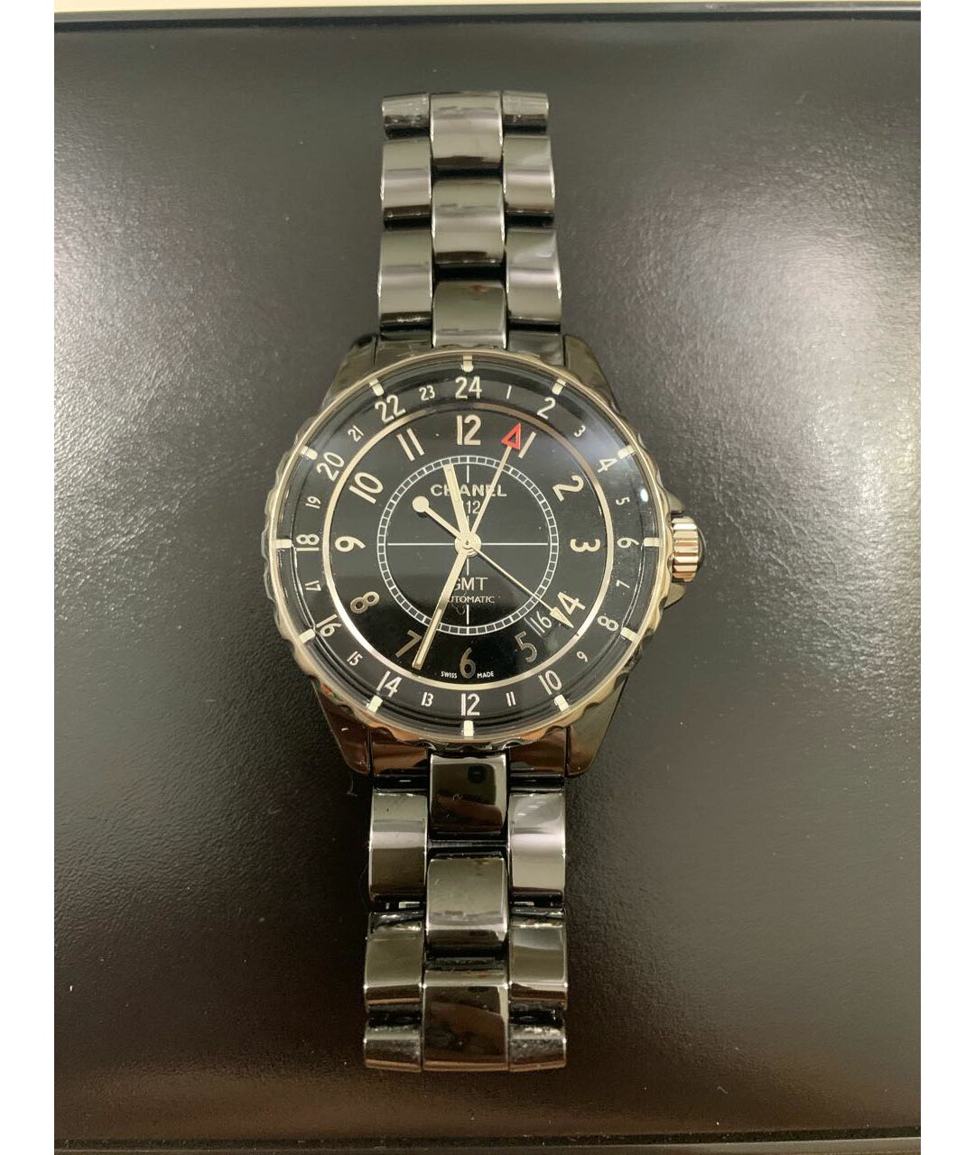 CHANEL PRE-OWNED Черные керамические часы, фото 8