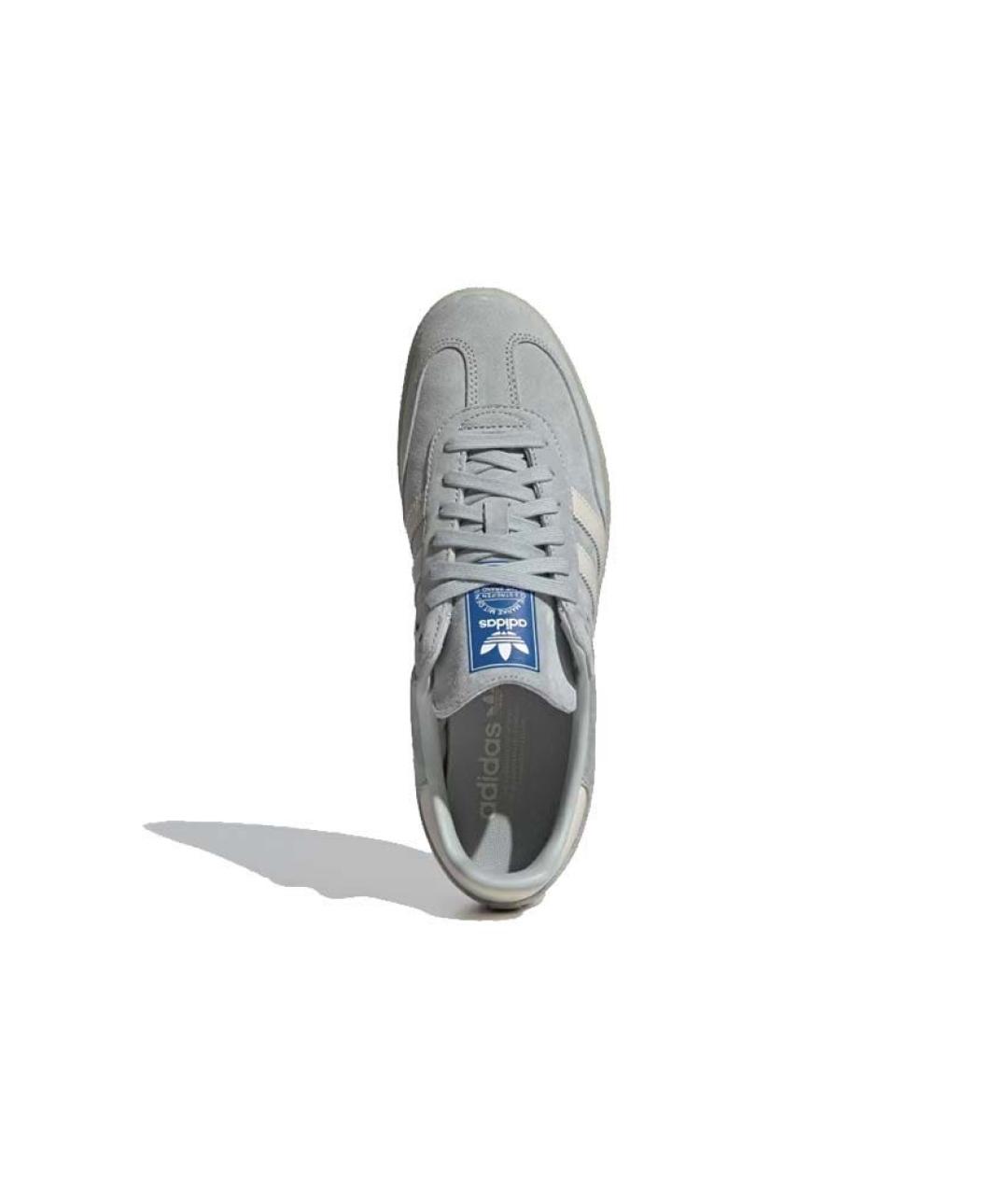 ADIDAS Серые кожаные кроссовки, фото 3