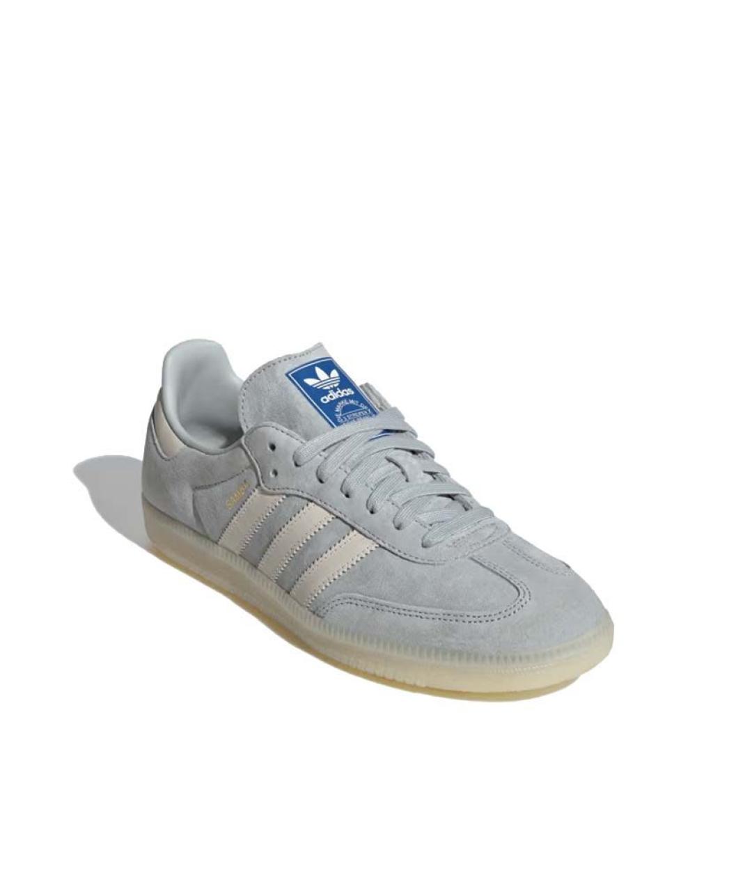 ADIDAS Серые кожаные кроссовки, фото 2