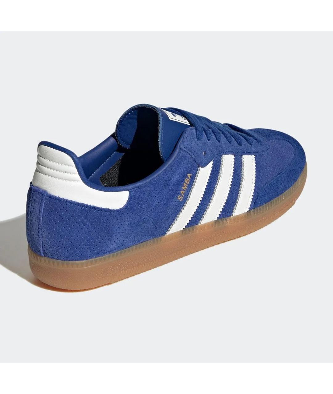 ADIDAS Синие замшевые кроссовки, фото 4