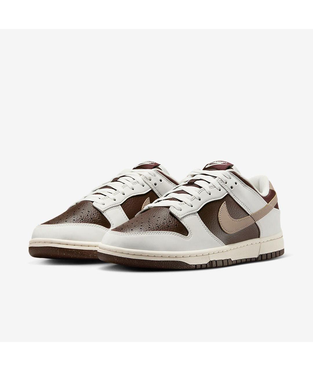 NIKE Коричневые кожаные кроссовки, фото 2
