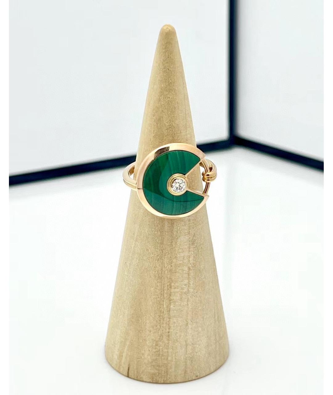 CARTIER Зеленое кольцо из розового золота, фото 3